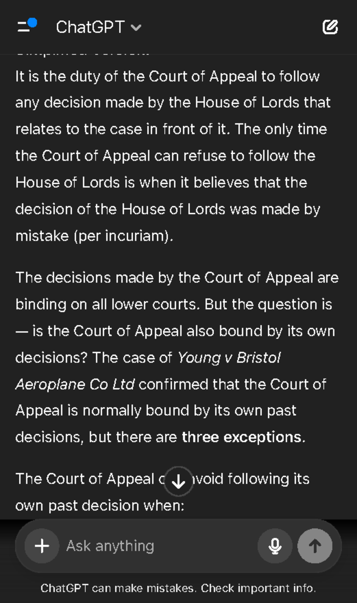 Court of Appeal Decisions: Binding Precedents and Exceptions - Studocu
