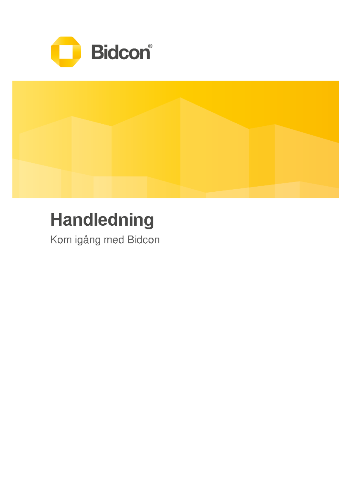 Handledning för Bidcon 2020: Grundläggande Funktioner och Användning ...