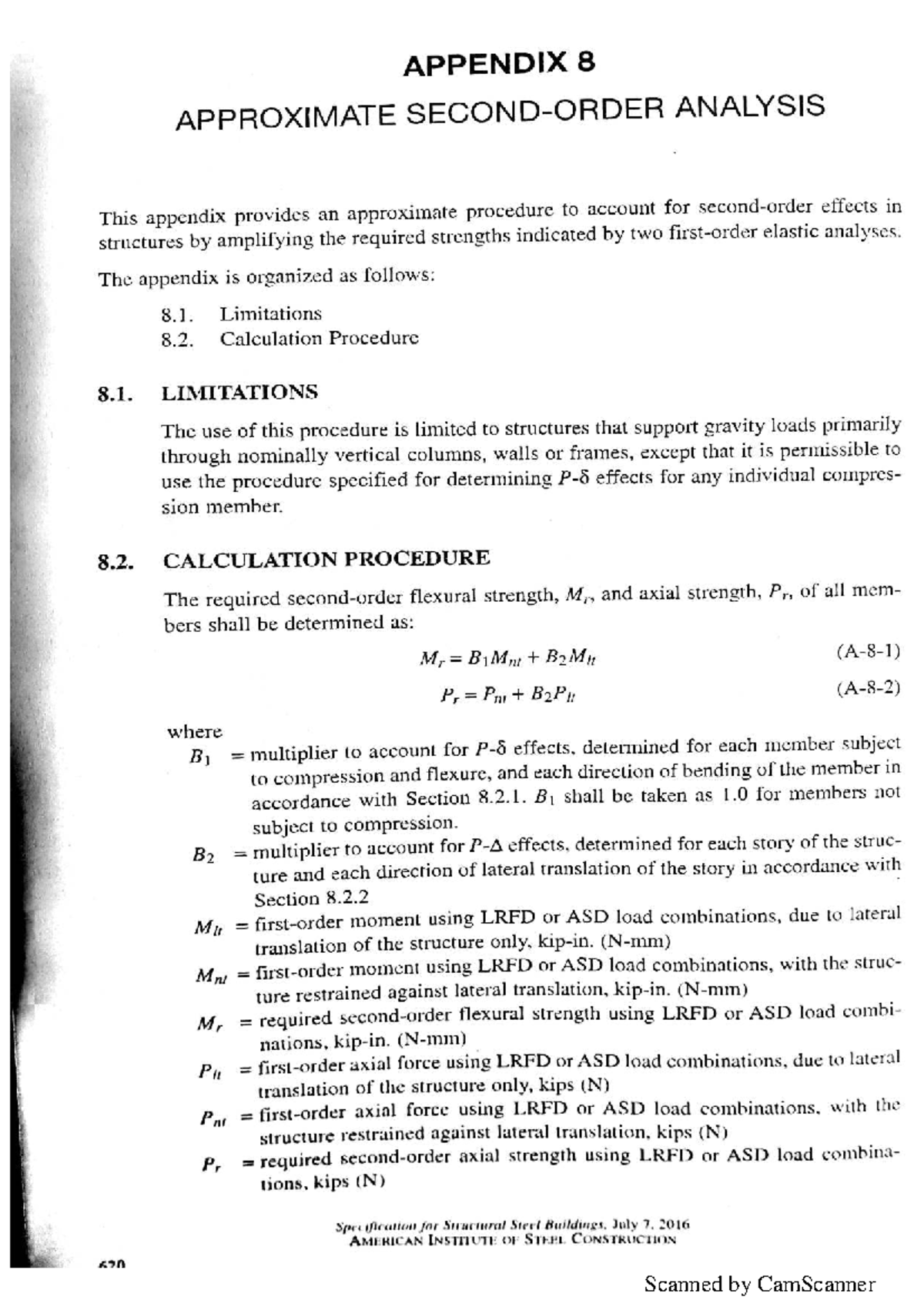 APPENDIX 8: APPROXIMATE ANALYSIS FOR STEEL COLUMNS - Studocu