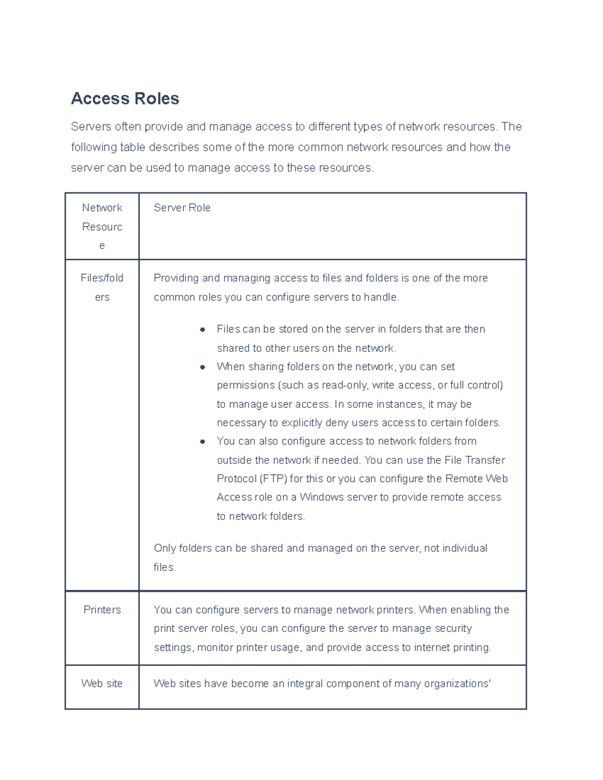 11.4.2 Server Role Access Management and DNS Functions Guide - Studocu