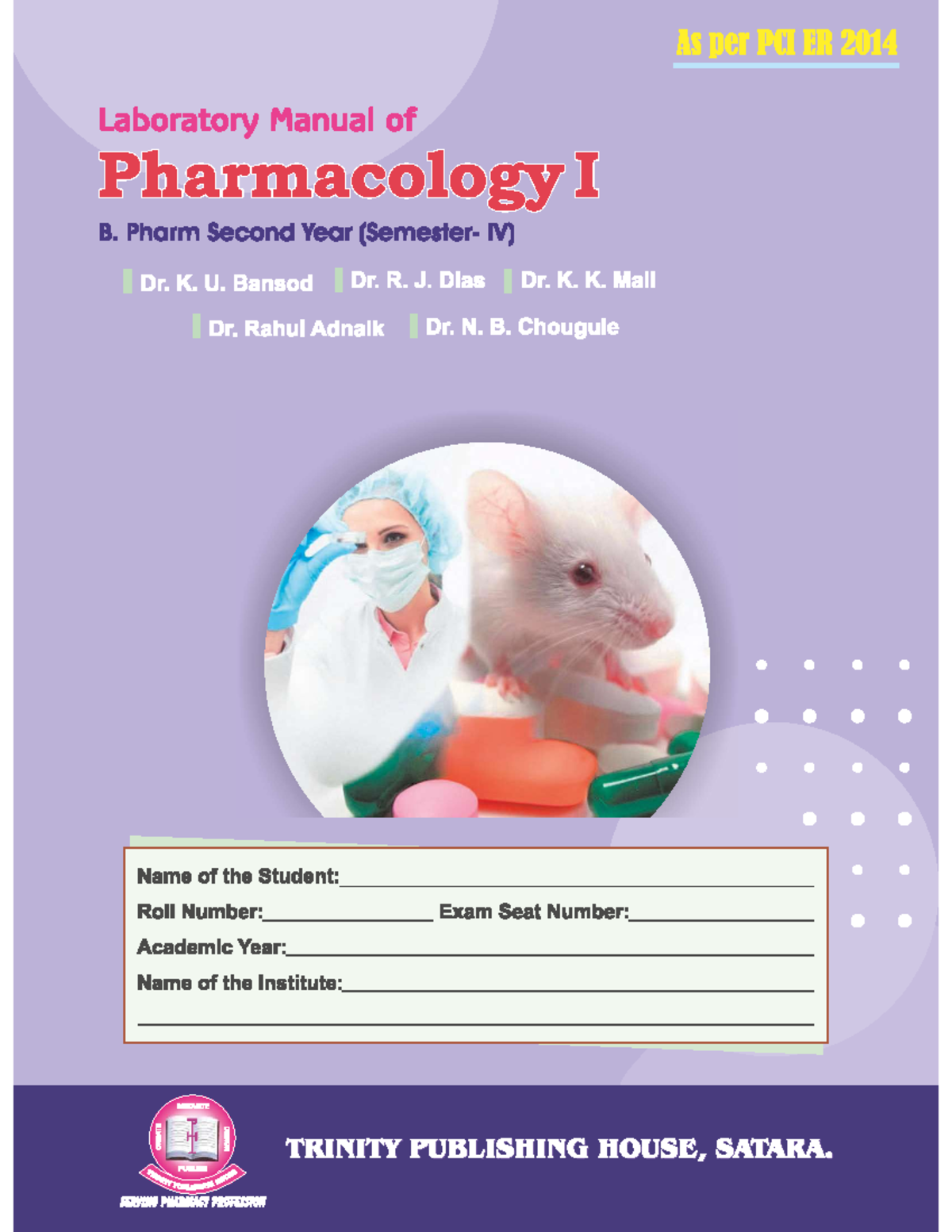 Laboratory Manual of Pharmacology I (BP 408 P) - Practical Guide - Studocu