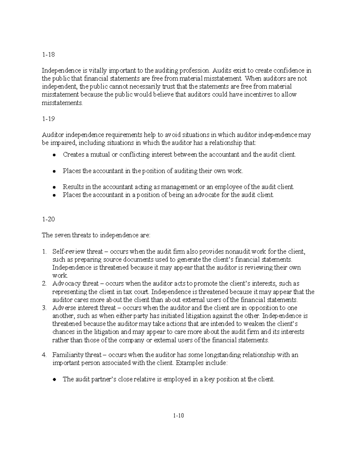 Auditing Independence: Key Threats and Risk Management (20240711101749 ...