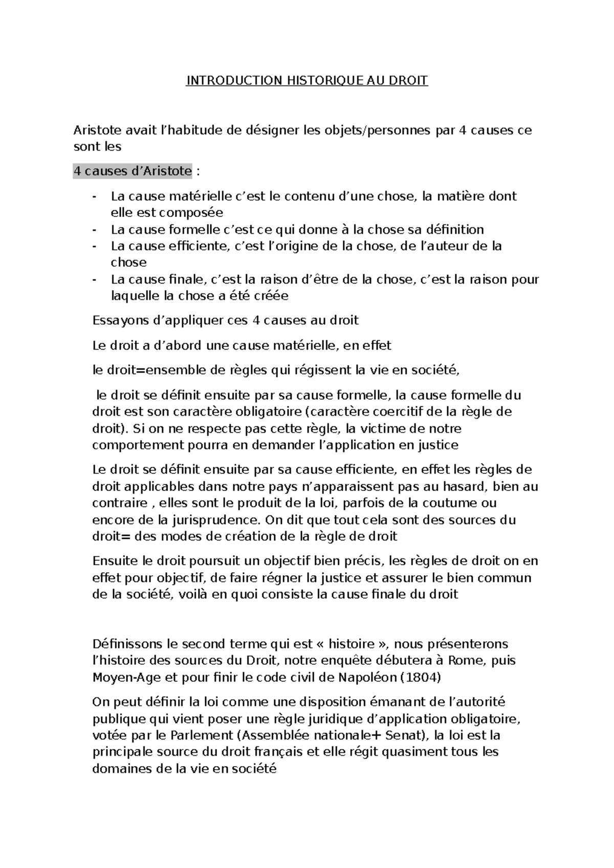 Histoire du droit 1 - Introduction aux Sources et Institutions ...