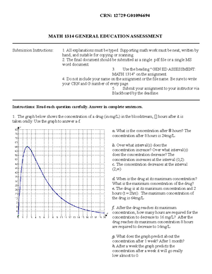 Exam 3 Review for College Algebra (MATH 1314) - Studocu