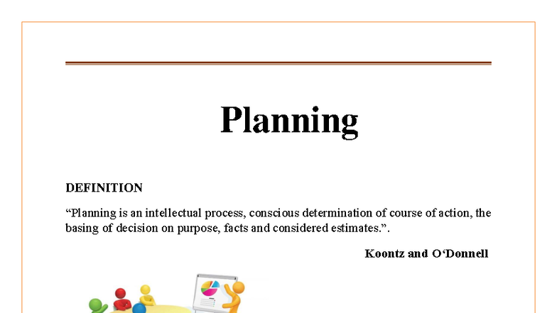 Planning: Definition, Importance, Limitations, and Process (Course Code ...