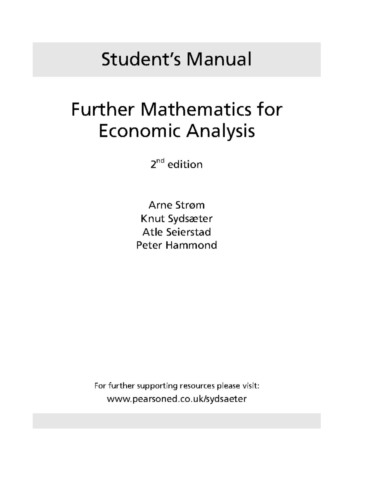 洋書 Further Mathematics for EconomicAnalysis Further Mathematics For Economic Analysis: 9780273655763