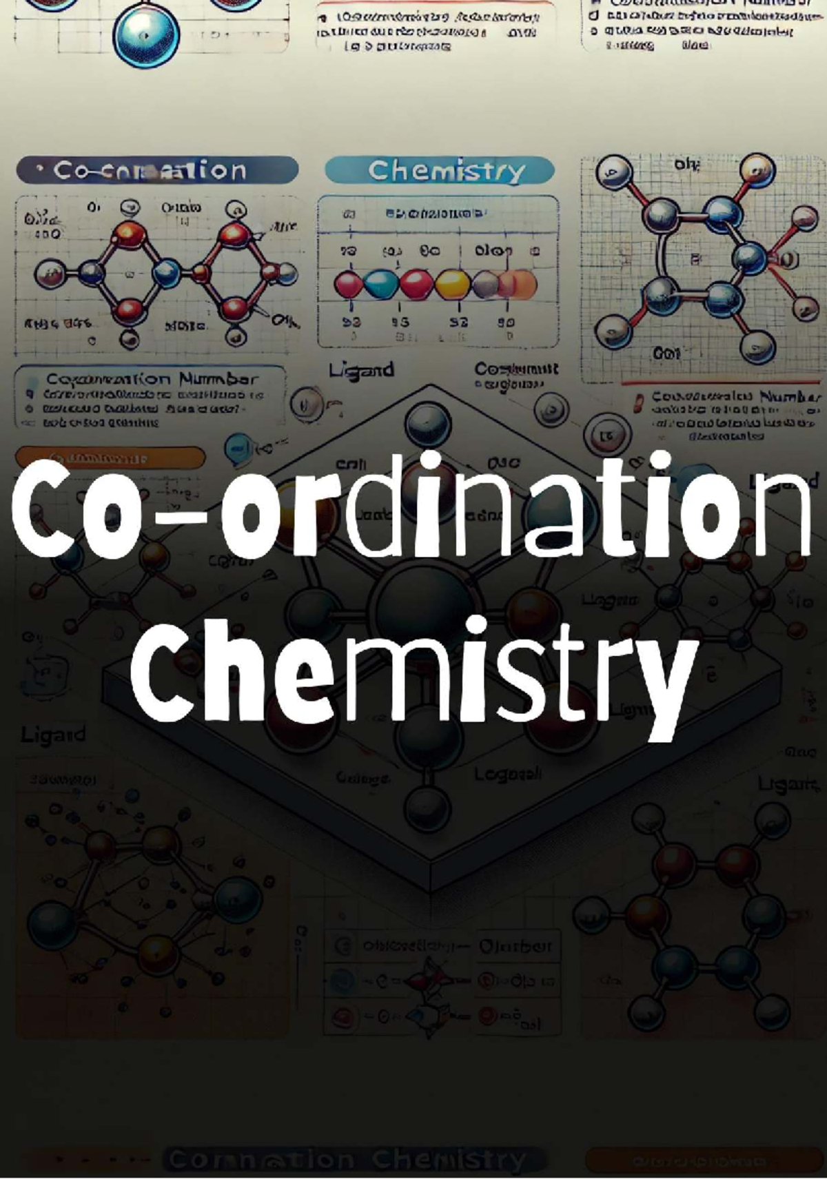 Co-Ordination Chemistry Notes (CHEM 101) - Key Concepts and Terms - Studocu
