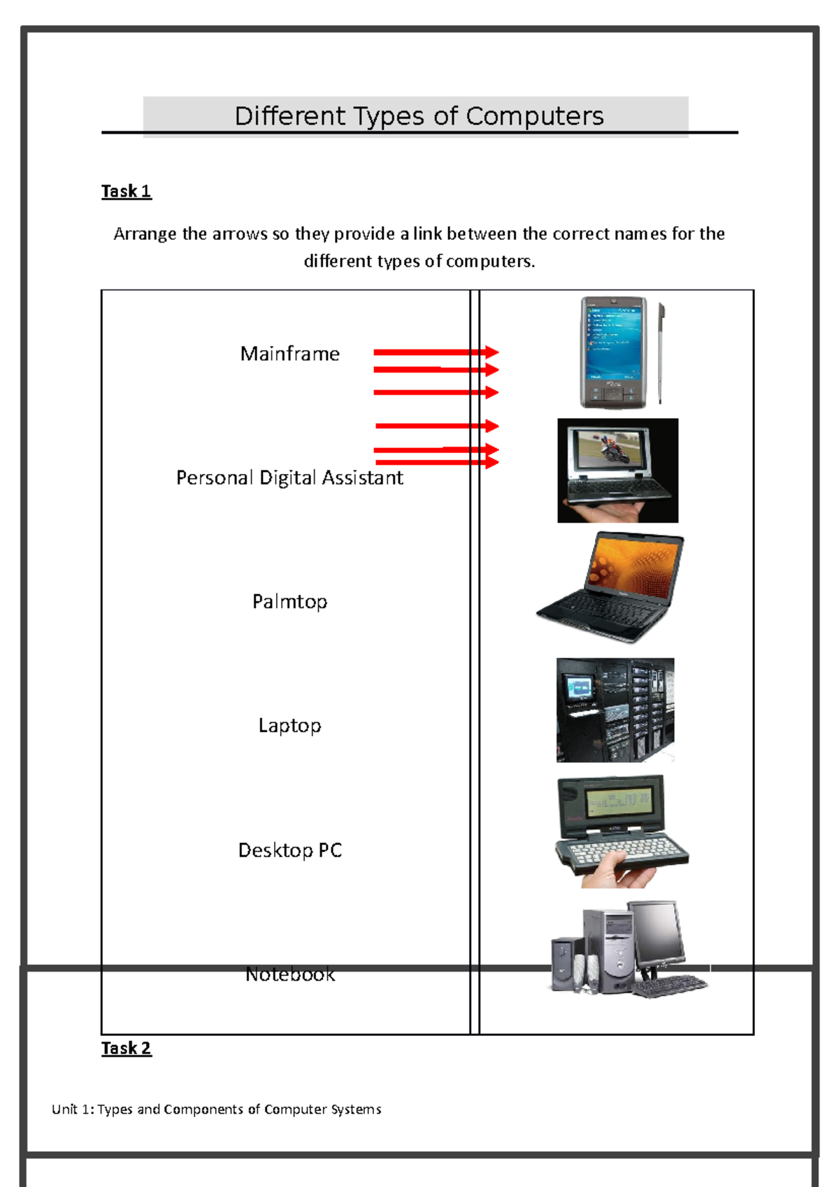 Comp 101: Types of Computers and Their Characteristics Overview - Studocu
