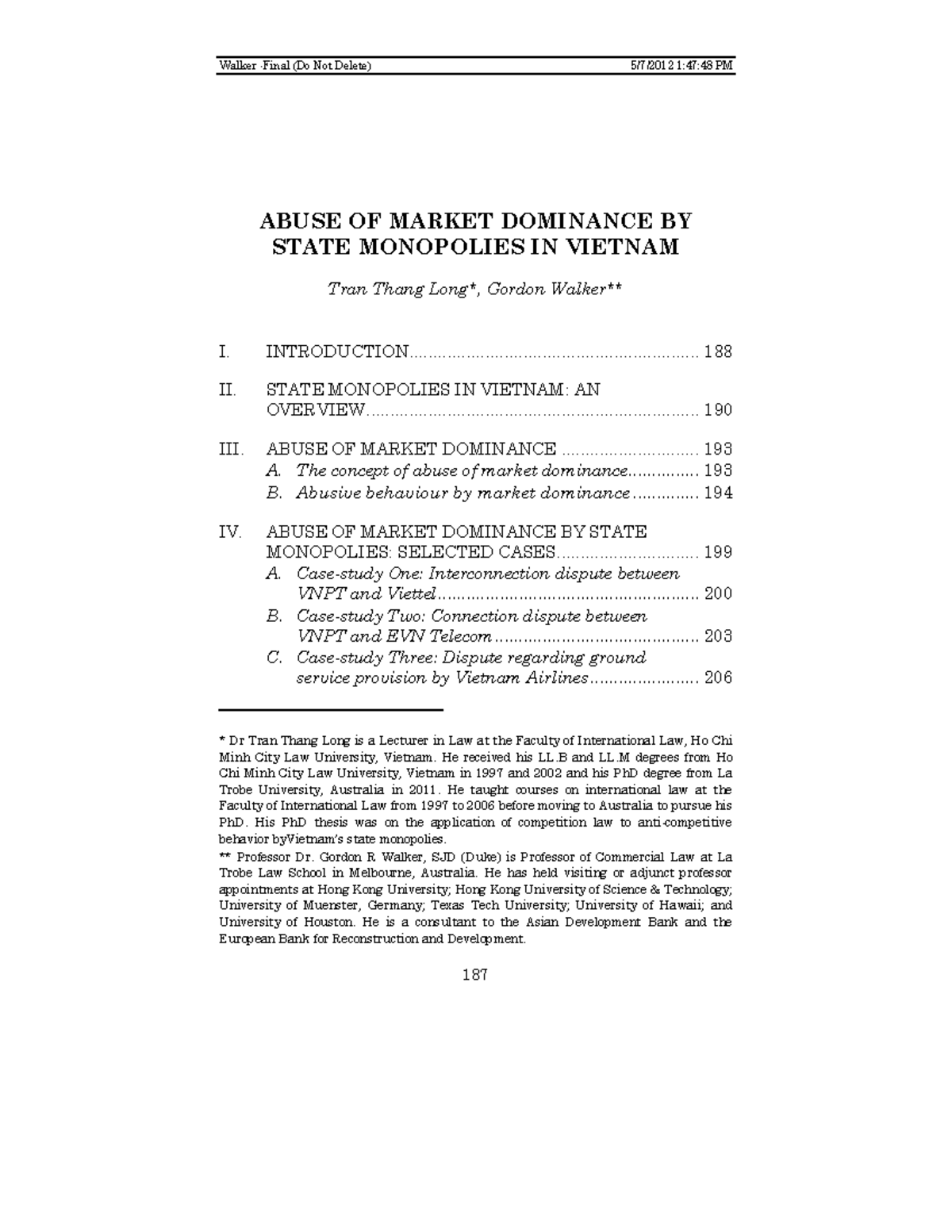 ABUSE OF MARKET DOMINANCE: STATE MONOPOLIES IN VIETNAM (LAW 101) - Studocu