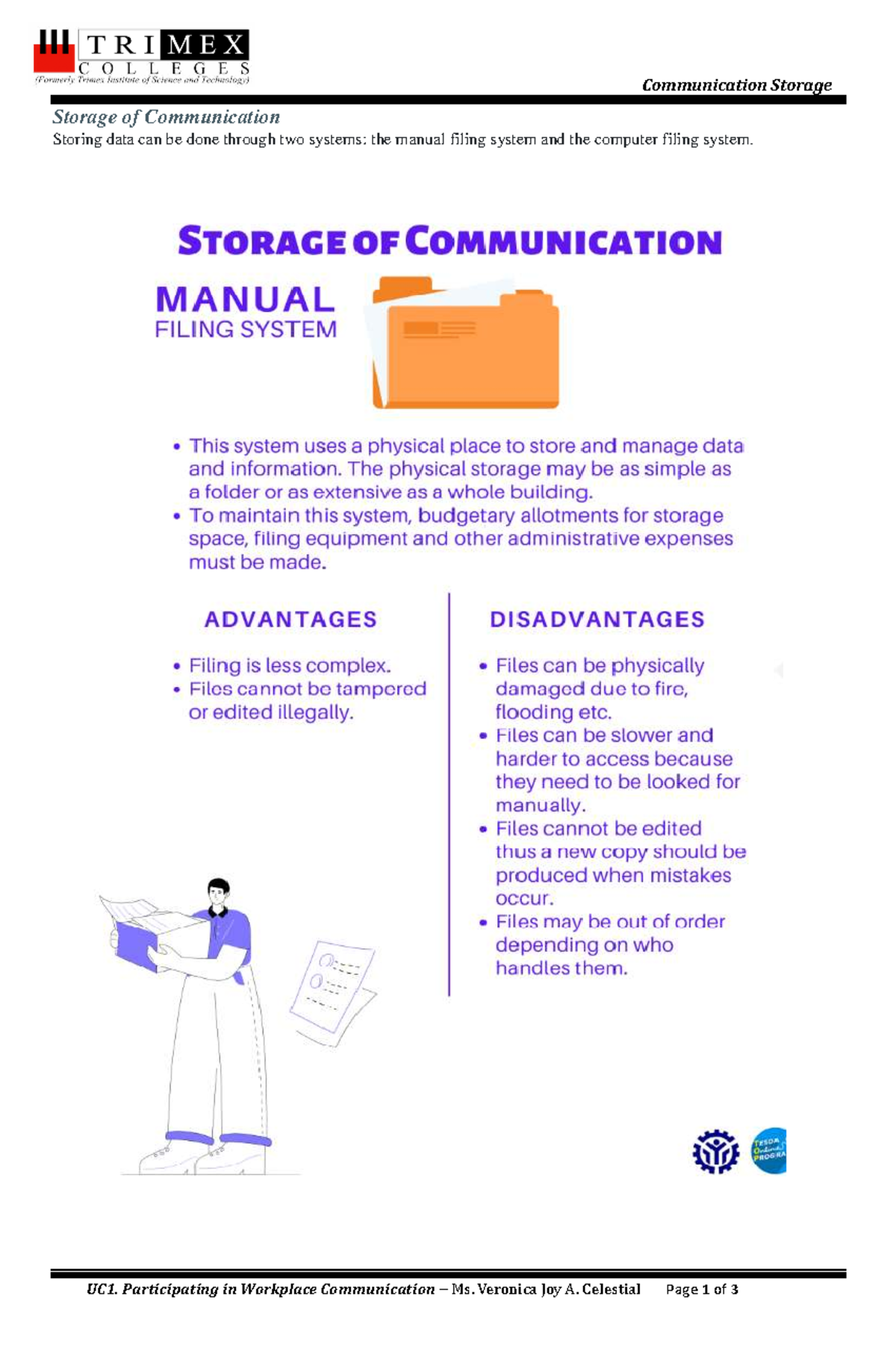 UC1 - Communication Storage in Workplace Participation - Studocu