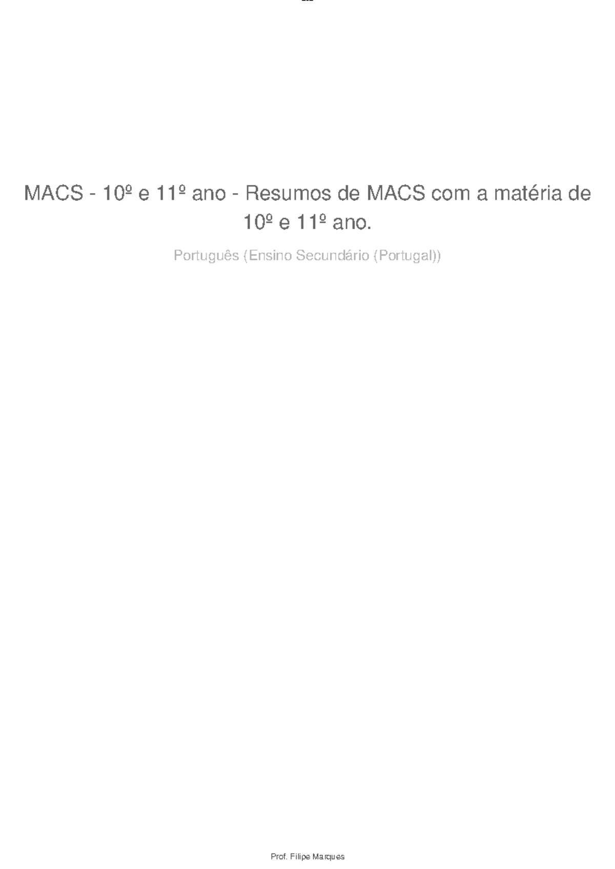 578710882 Resumos de MACS para o 10º e 11º Ano - Matemática Aplicada - Document Preview