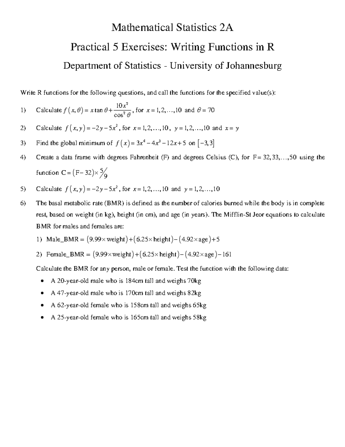 STA02A2 Practical 5 R exercises - Mathematical Statistics 2A Practical ...
