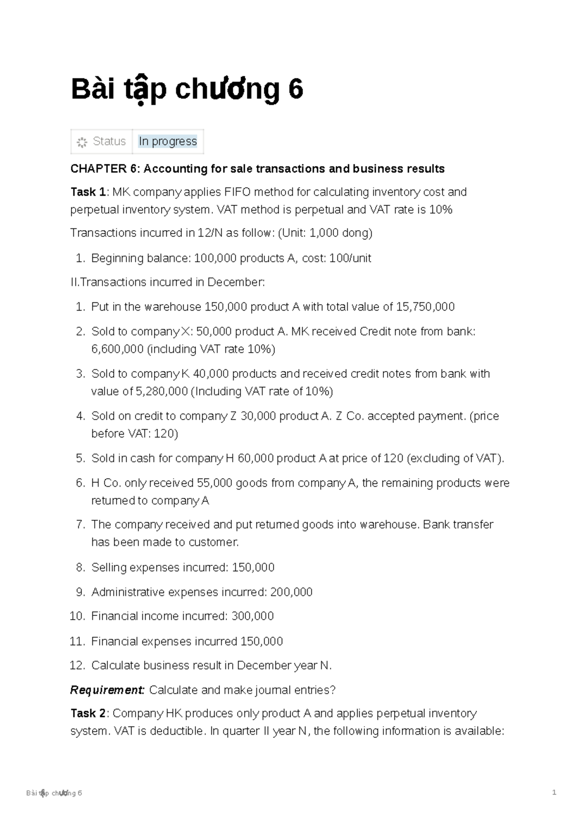 Chapter 6: Financial Accounting - Transactions and Journal Entries ...
