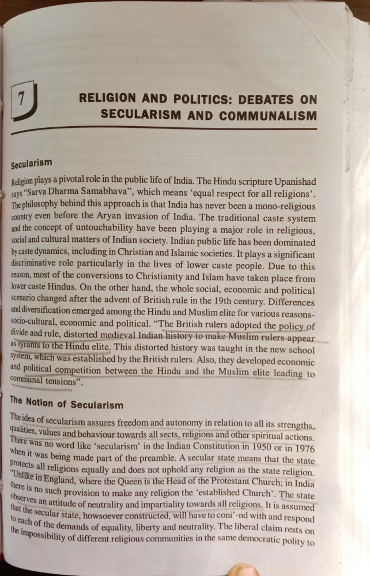 Secularism and Its Impact on Religion and Politics in India (POL 101 ...