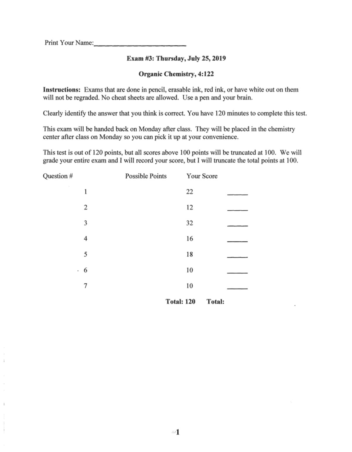 Exam 3 Answer Key for Course Code A,7 48 :08.46 485 485 3 - Studocu