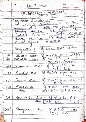 Unit 5 - DSTL Graph Theory Concepts and Definitions - Studocu