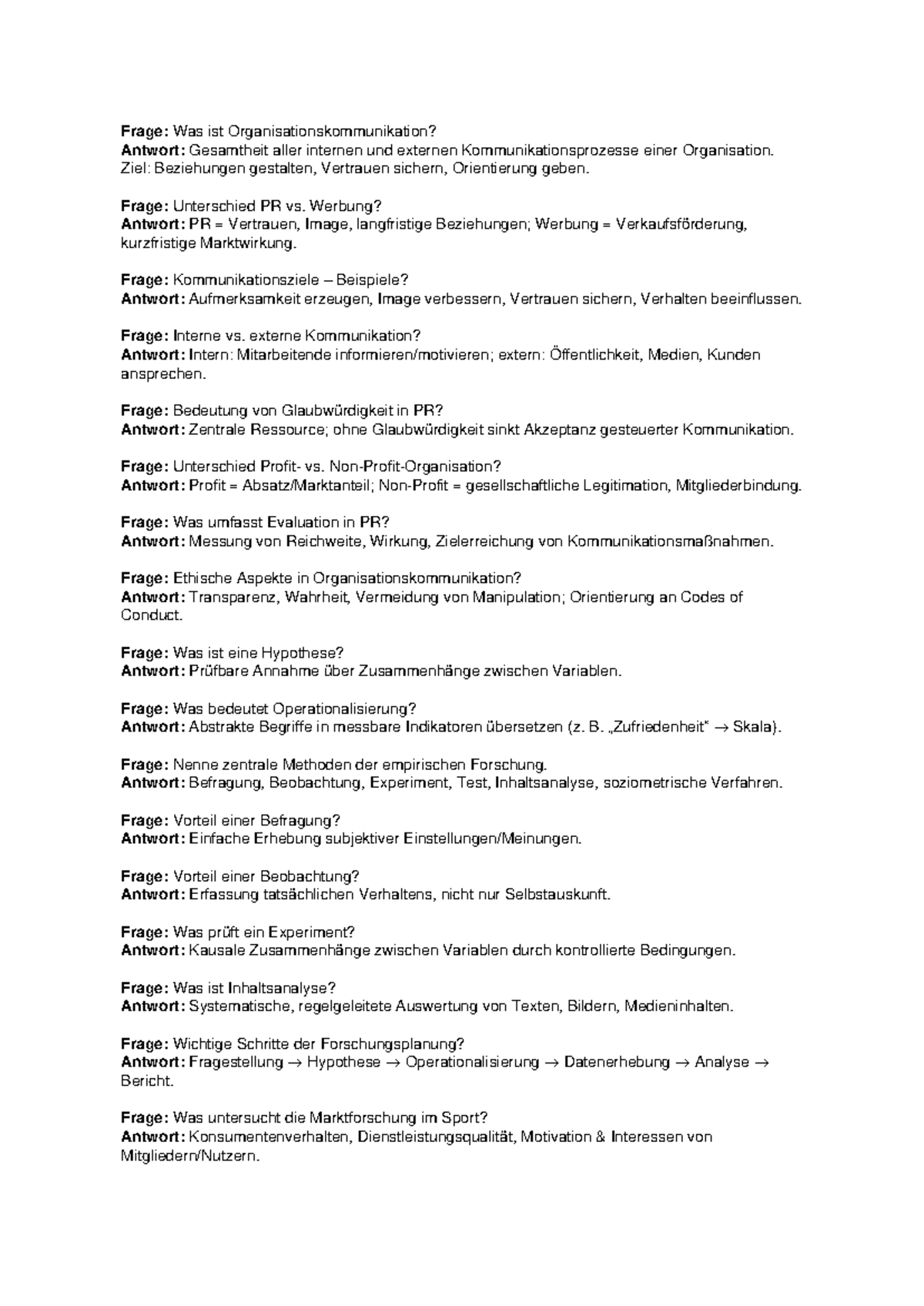 SMK8 Karteikarten: Organisationskommunikation und PR Grundlagen - Studocu
