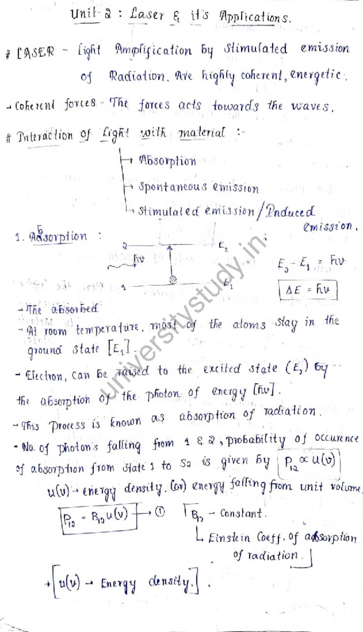 Phy110 Unit 2: Emission and Wave Applications in University Study - Studocu