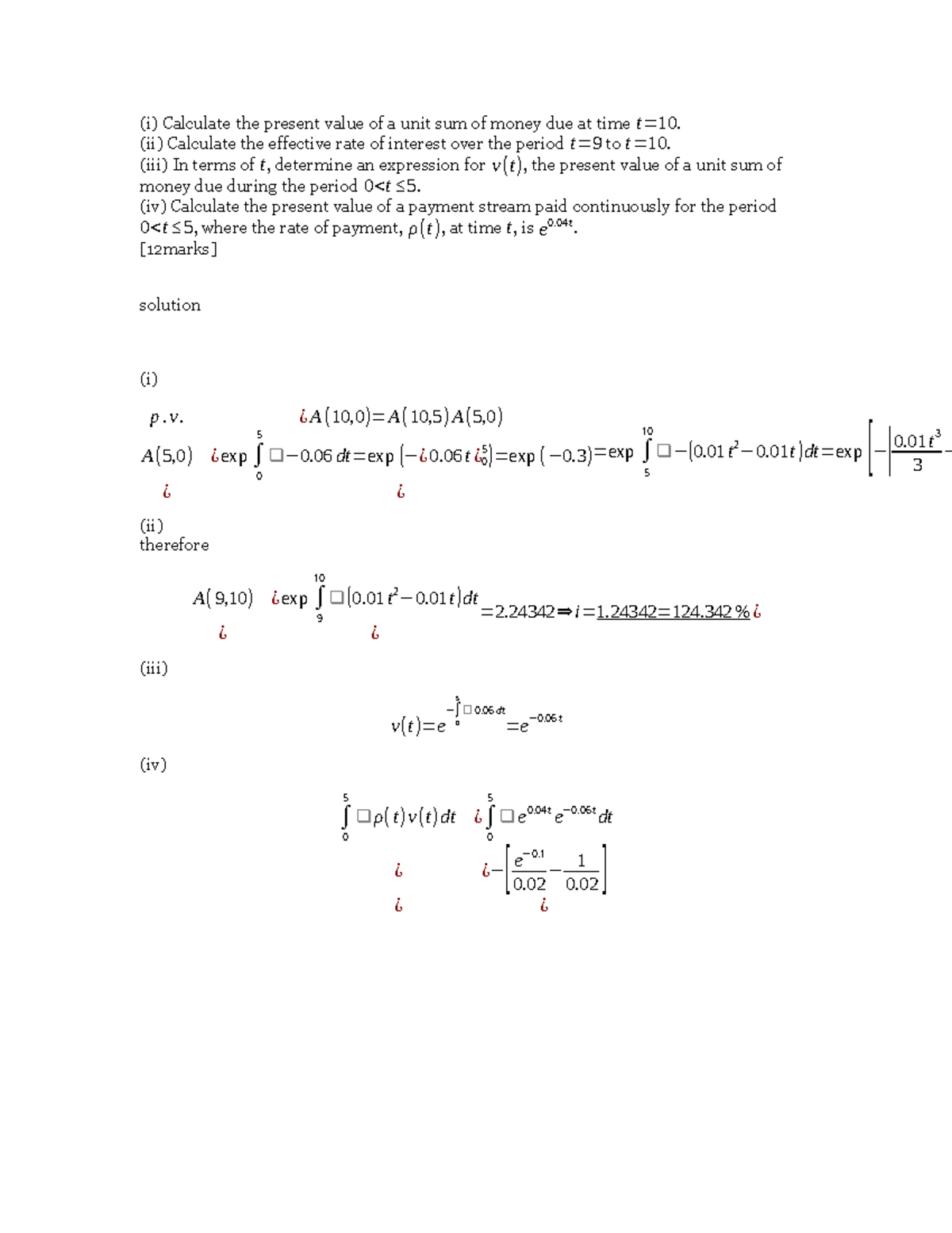 Present Value Calculations in Financial Engineering (Fin403) - Studocu