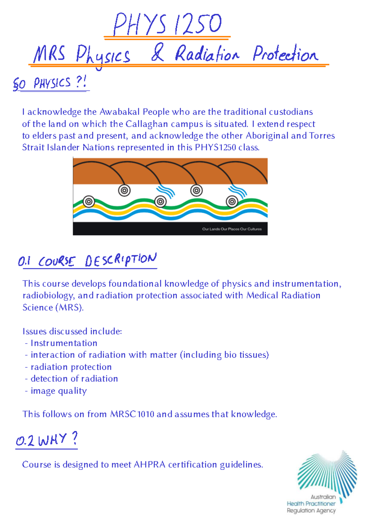 PHYS1250 Lecture Notes: Week 1 Overview and Key Concepts - Studocu
