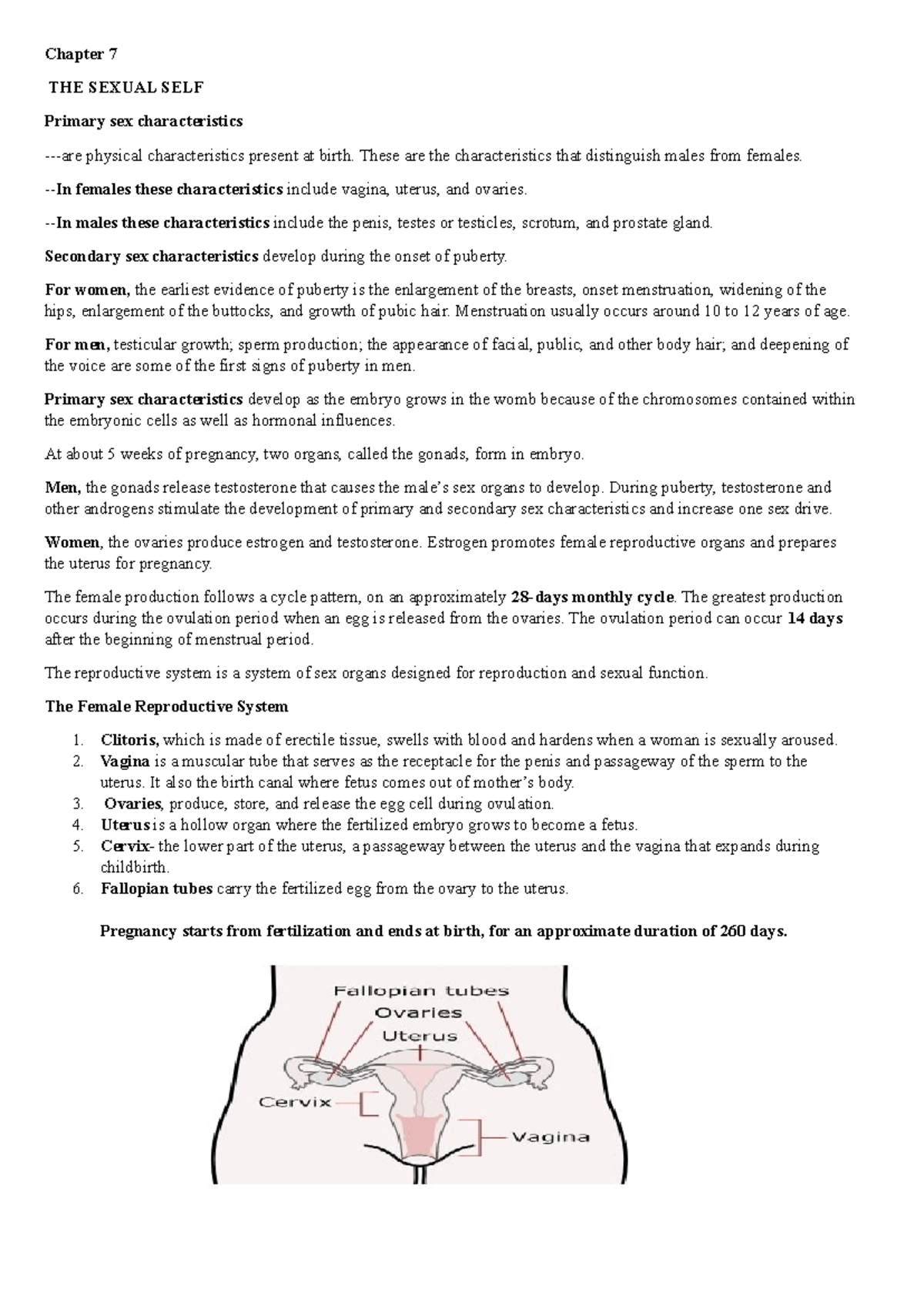 GEC 1 Chapter 7: Understanding the Sexual Self and Reproductive Health ...
