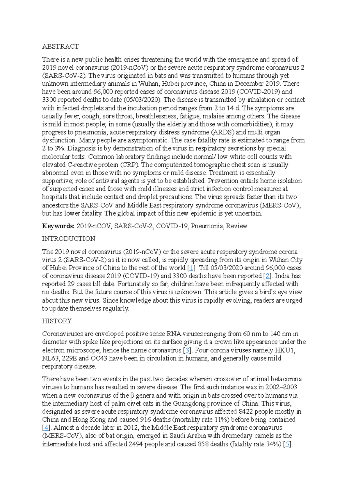 ewc article - sem 3 - ABSTRACT There is a new public health crises ...