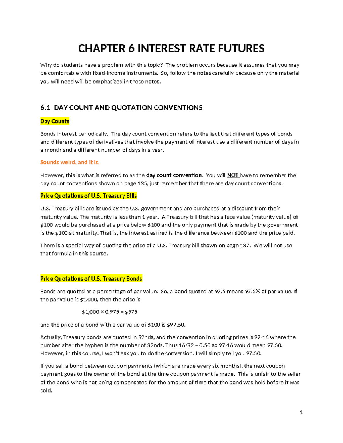 Chapter 6 - lecture notes and calculation examples - CHAPTER 6 INTEREST ...
