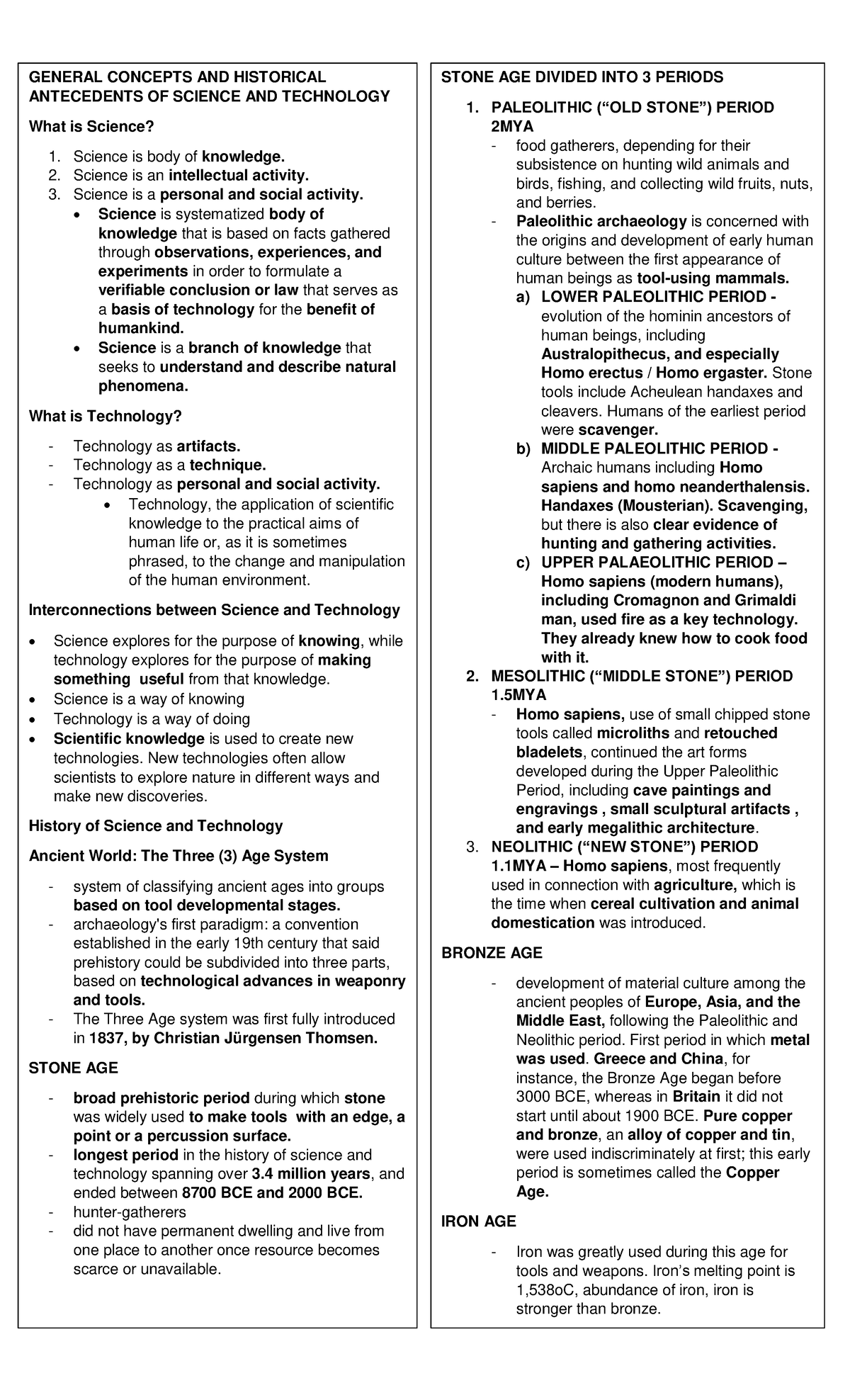 STS 101: Comprehensive Reviewer on Science and Technology Concepts ...