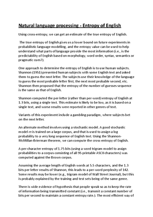 Natural language - Syntax - Additionally, a sentence may be grammatical ...