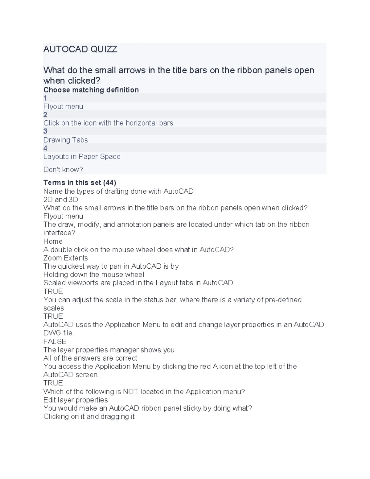 CAD Drafting Overview and AutoCAD Features (CAD) - Studocu