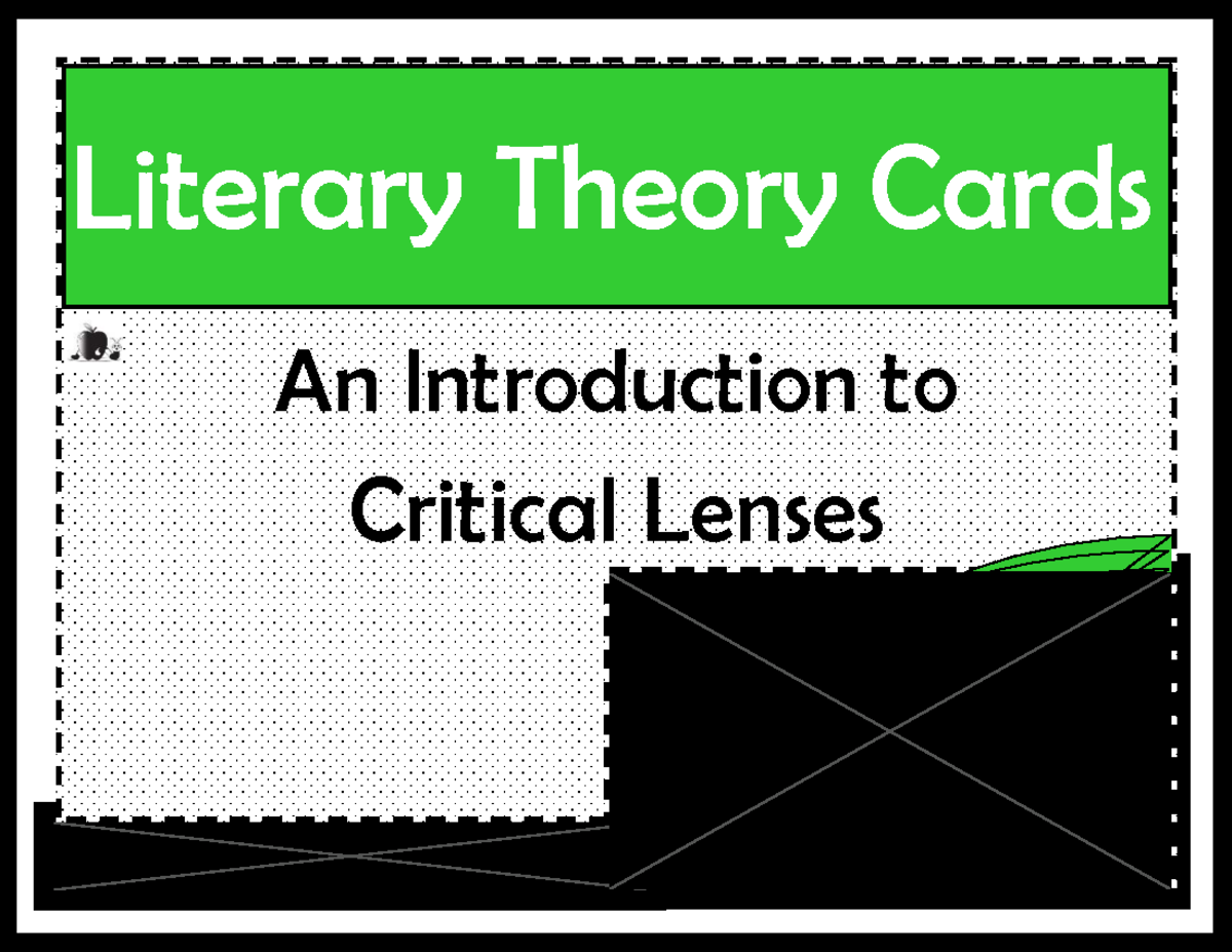 Literary Theory Critical Perspectives (ENG 101) - Key Concepts ...