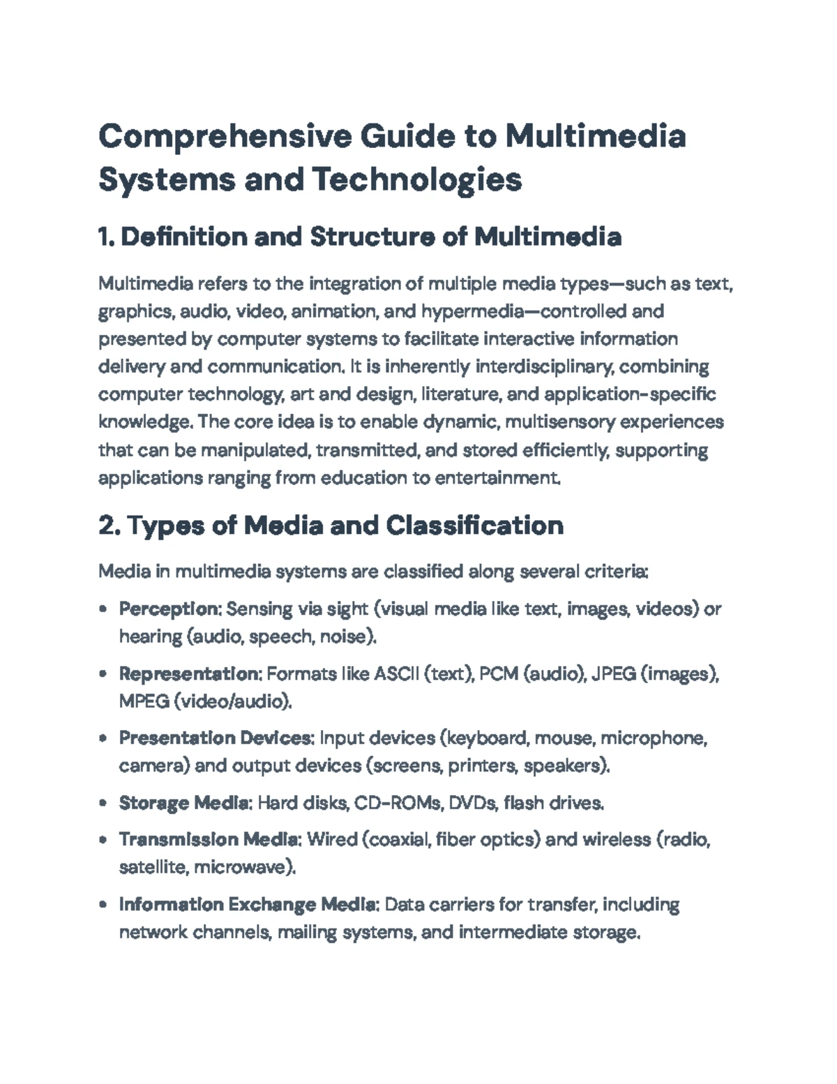 Multimedia Technology CH6: Document Architecture & Hypertext Systems ...