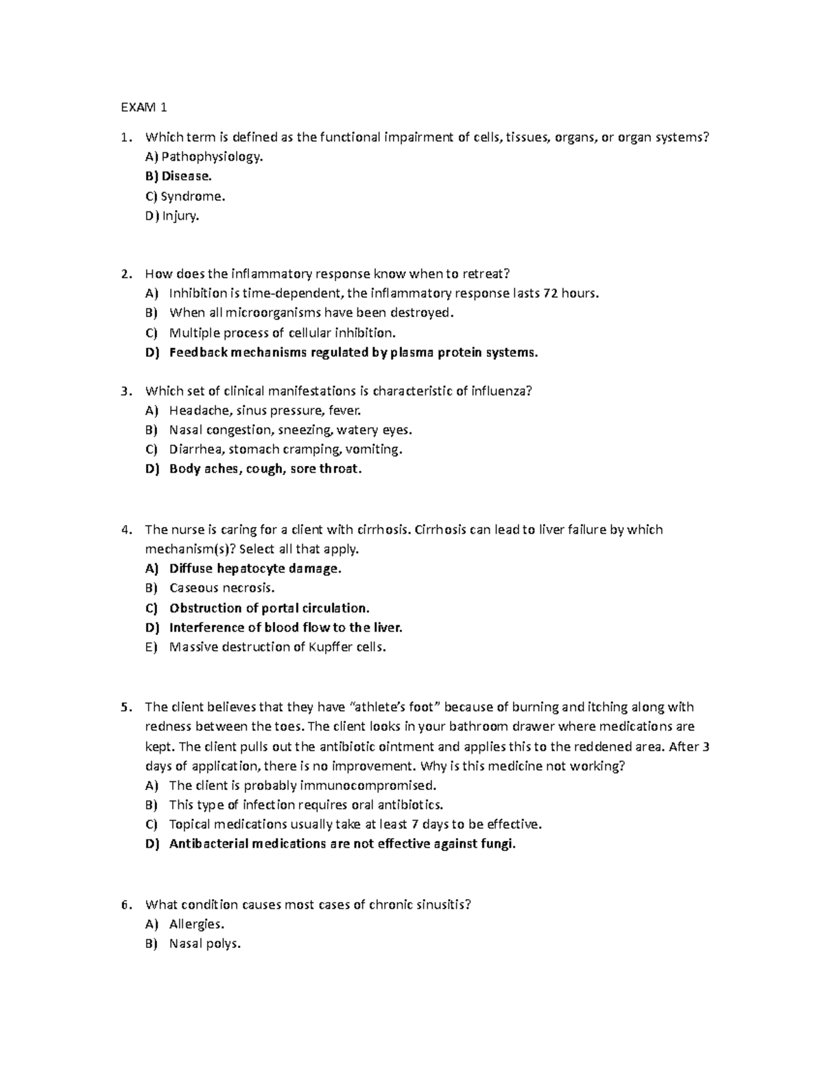Final Exam Review: Key Concepts & Questions for Exams 1 & 2 - Studocu