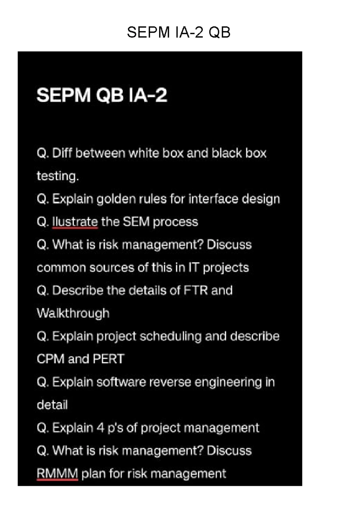 NLP IA-1 QB - Comprehensive Question Bank and Study Guide - Studocu