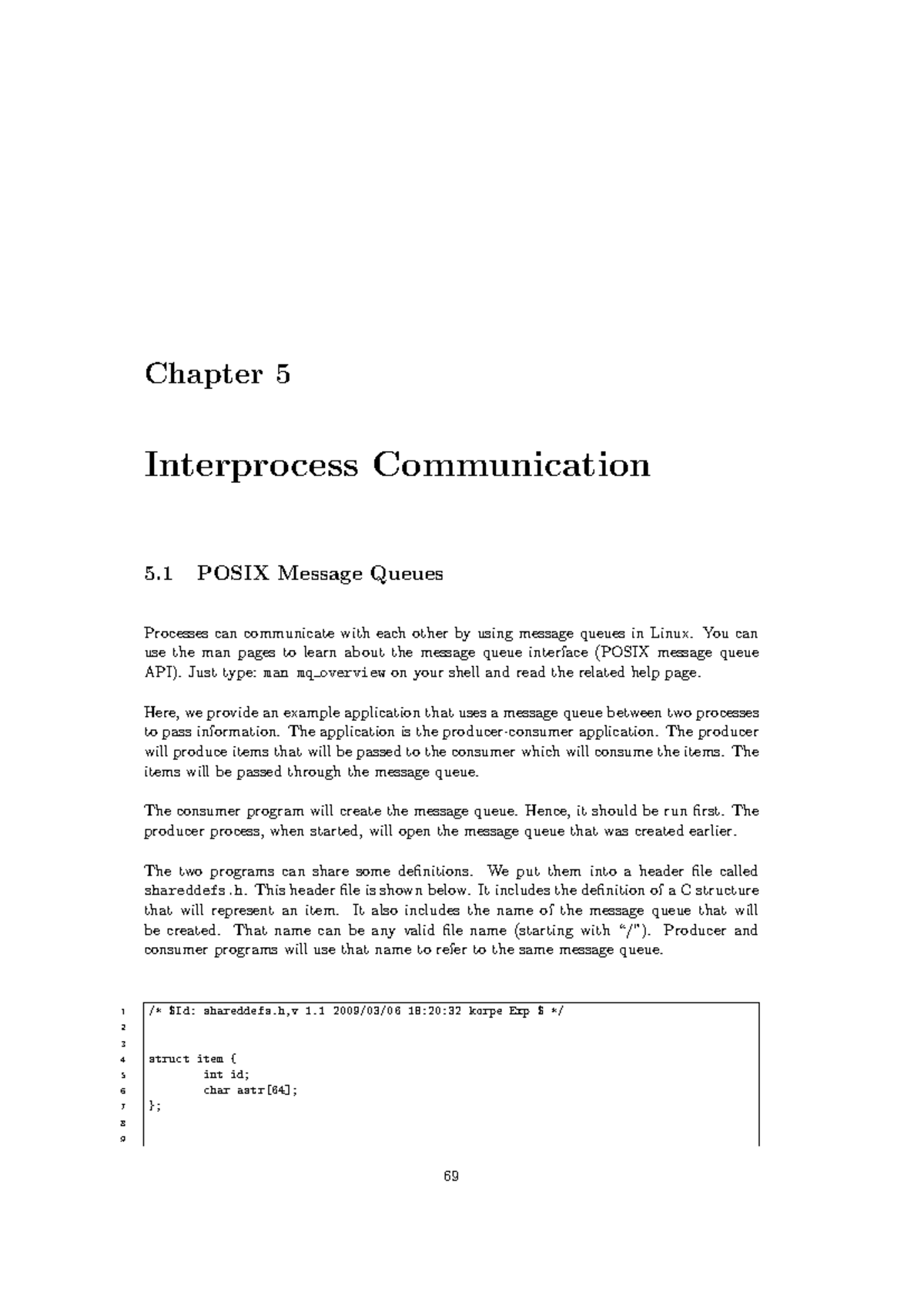 OS Lab 07 (IPC) - Done - Chapter 5 Interprocess Communication 5 POSIX ...