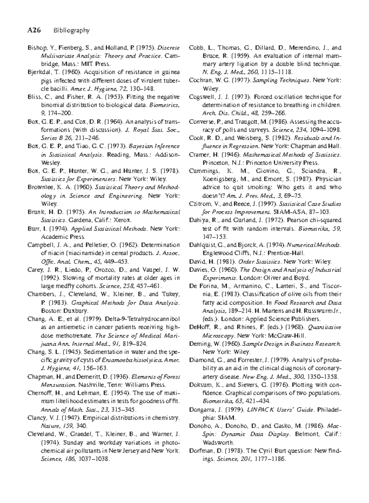 Mathematical Statistics and Data Analysis 3ed – Part 324 Bibliography ...