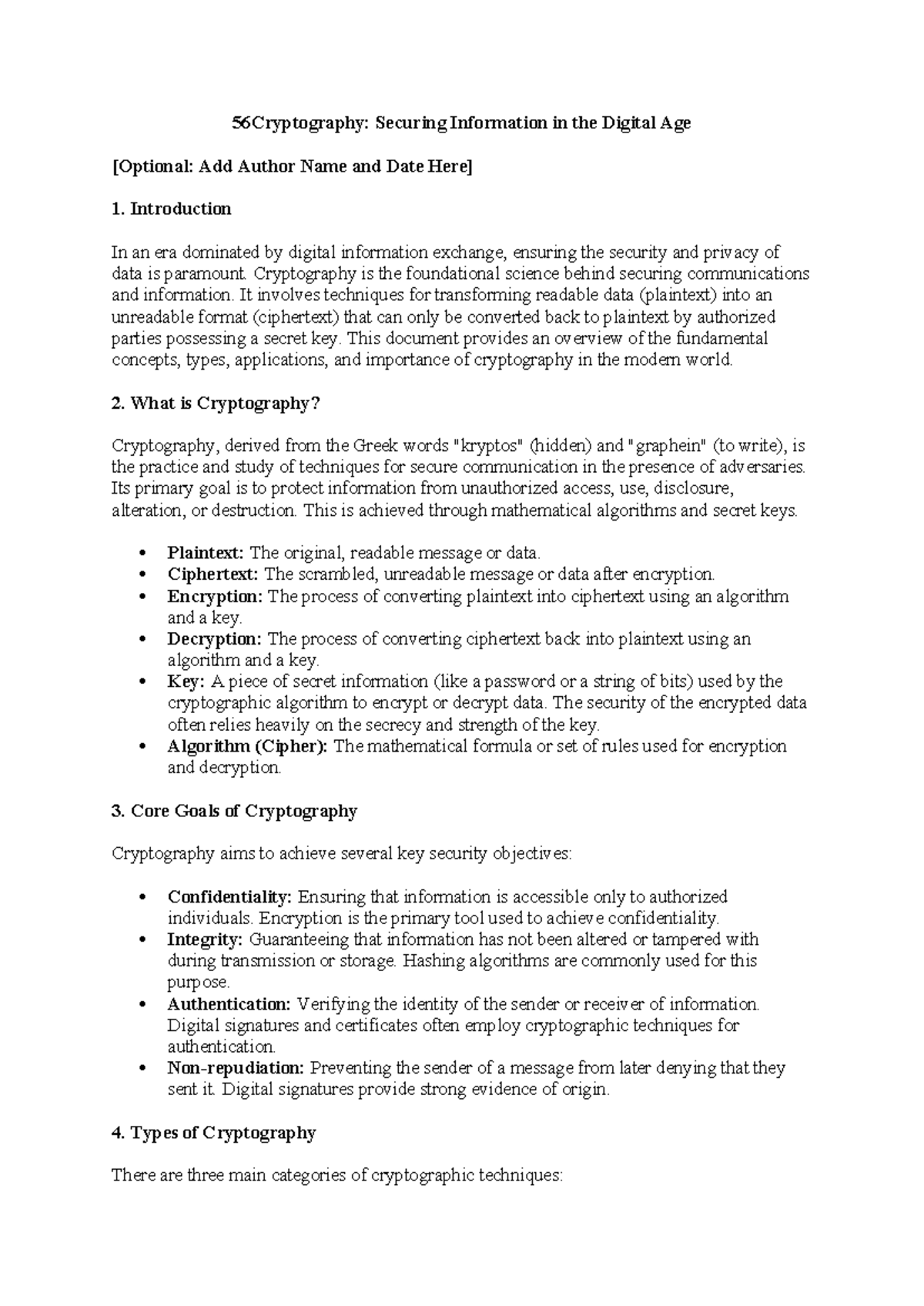56Cryptography: Essential Notes on Securing Digital Information - Studocu