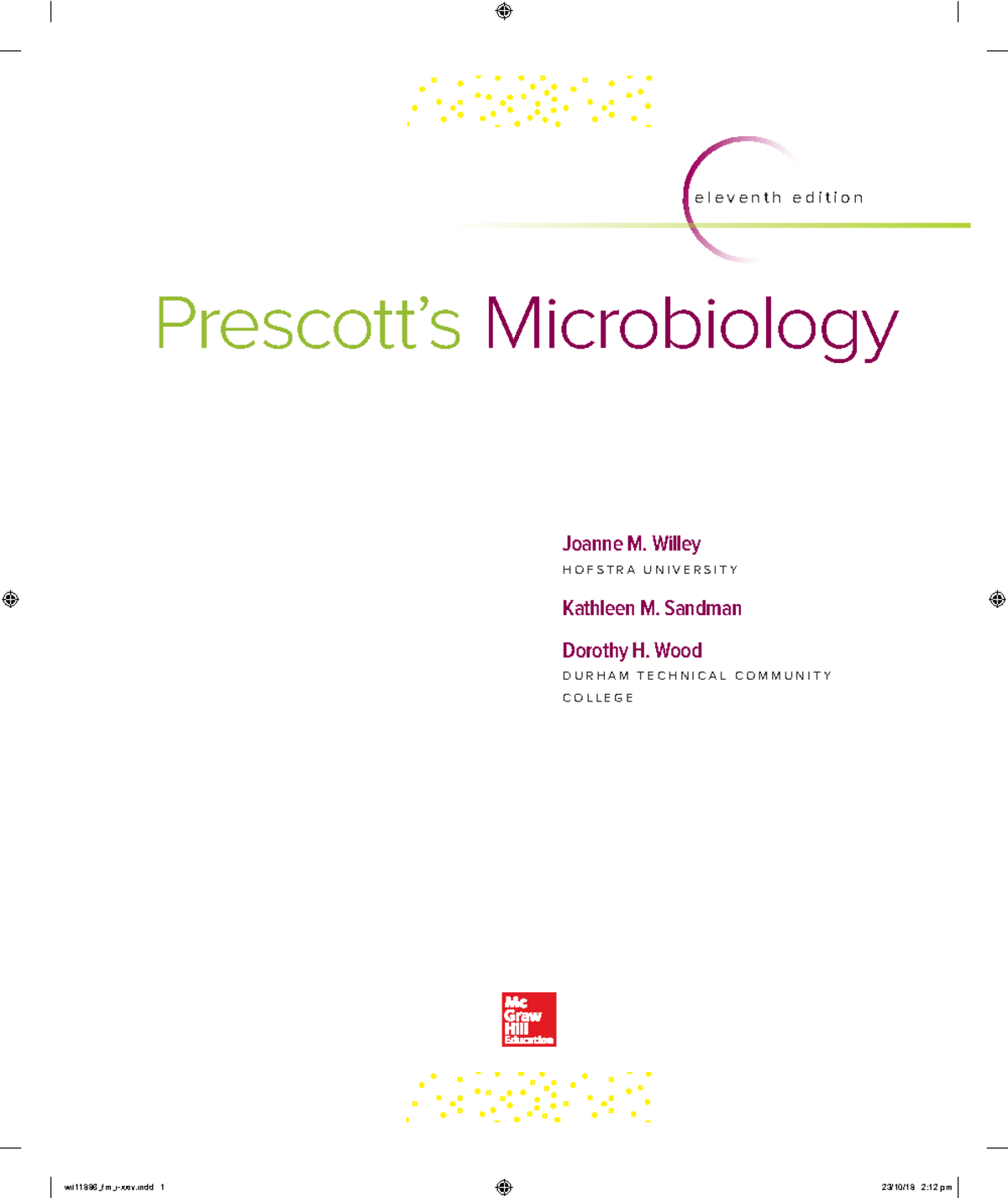 Free - its free - Prescott’s Microbiology e l e v e n t h e d i t i o n ...