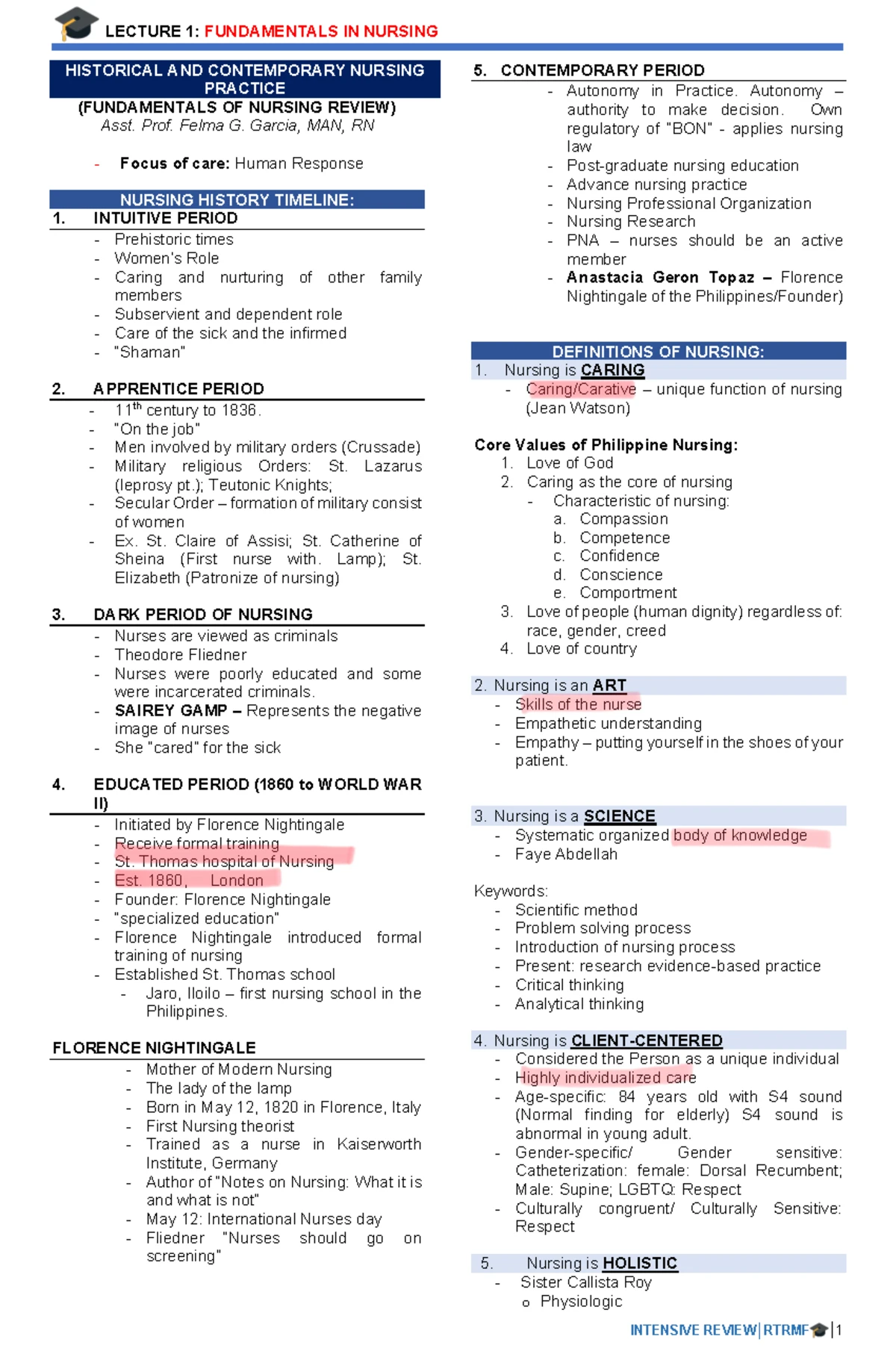 NUR 113: Disaster Preparedness - Legal & Ethical Issues in Nursing ...