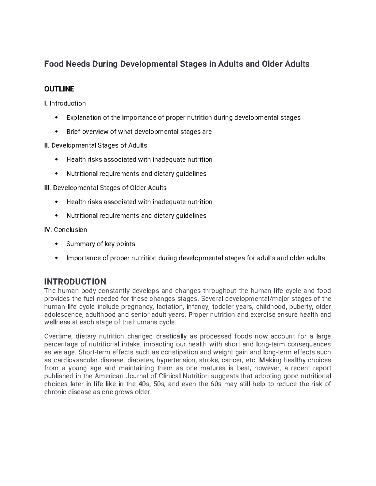 Nutritional Requirements for Adults & Older Adults: A Comprehensive ...