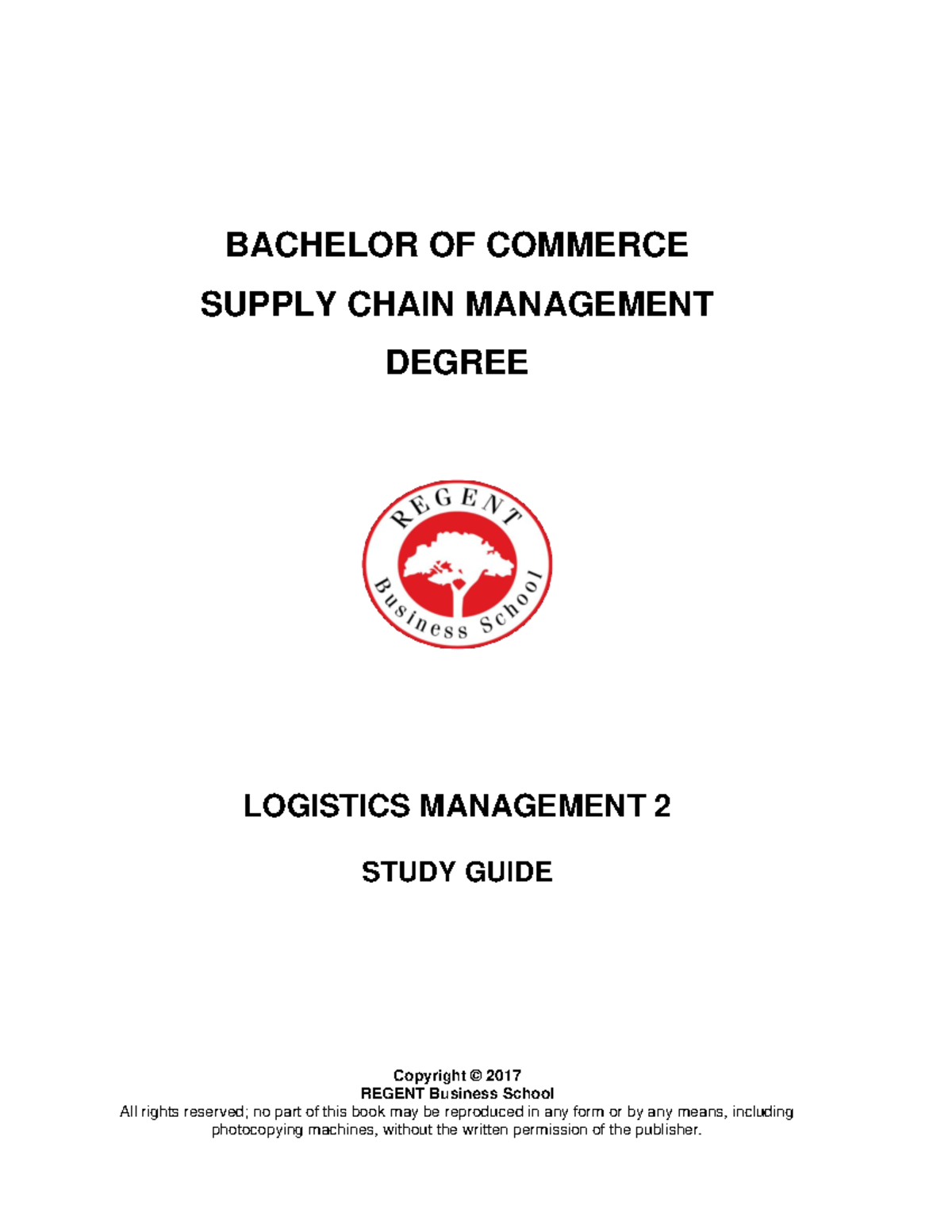 Bcomscm Logistics Management 2 Study Guide & Key Concepts - Studocu