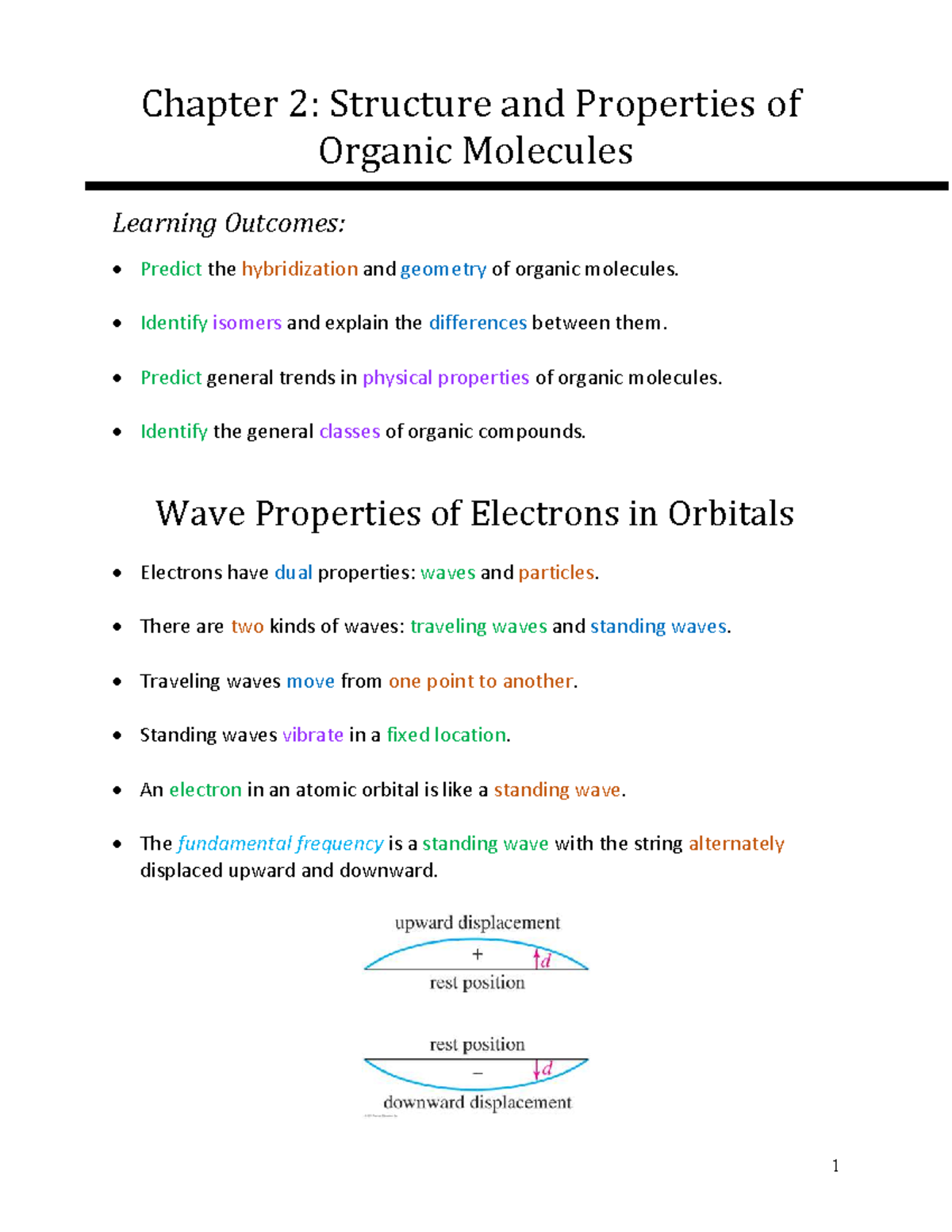 Lecture 2: Structure & Properties of Organic Molecules (CH-2) - Studocu