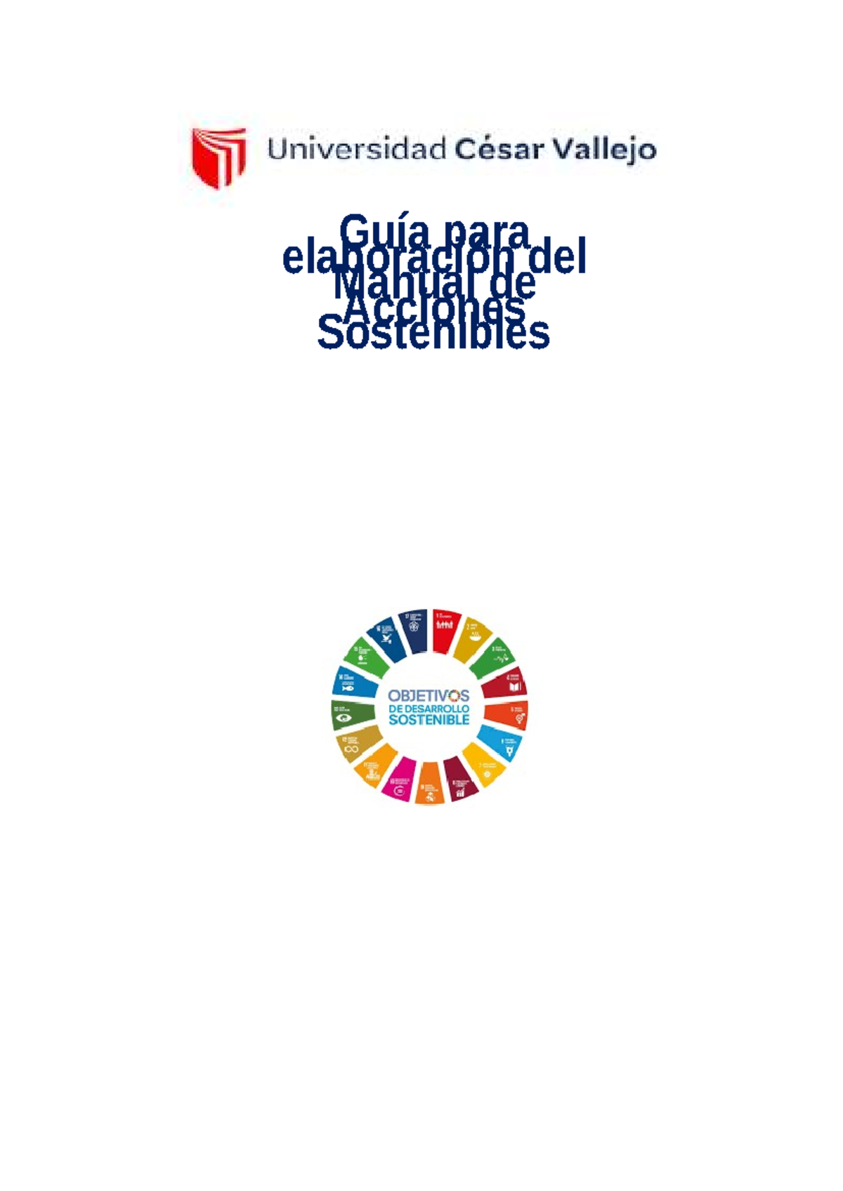 Guía para el Manual de Acciones Sostenibles - 2025 - Studocu