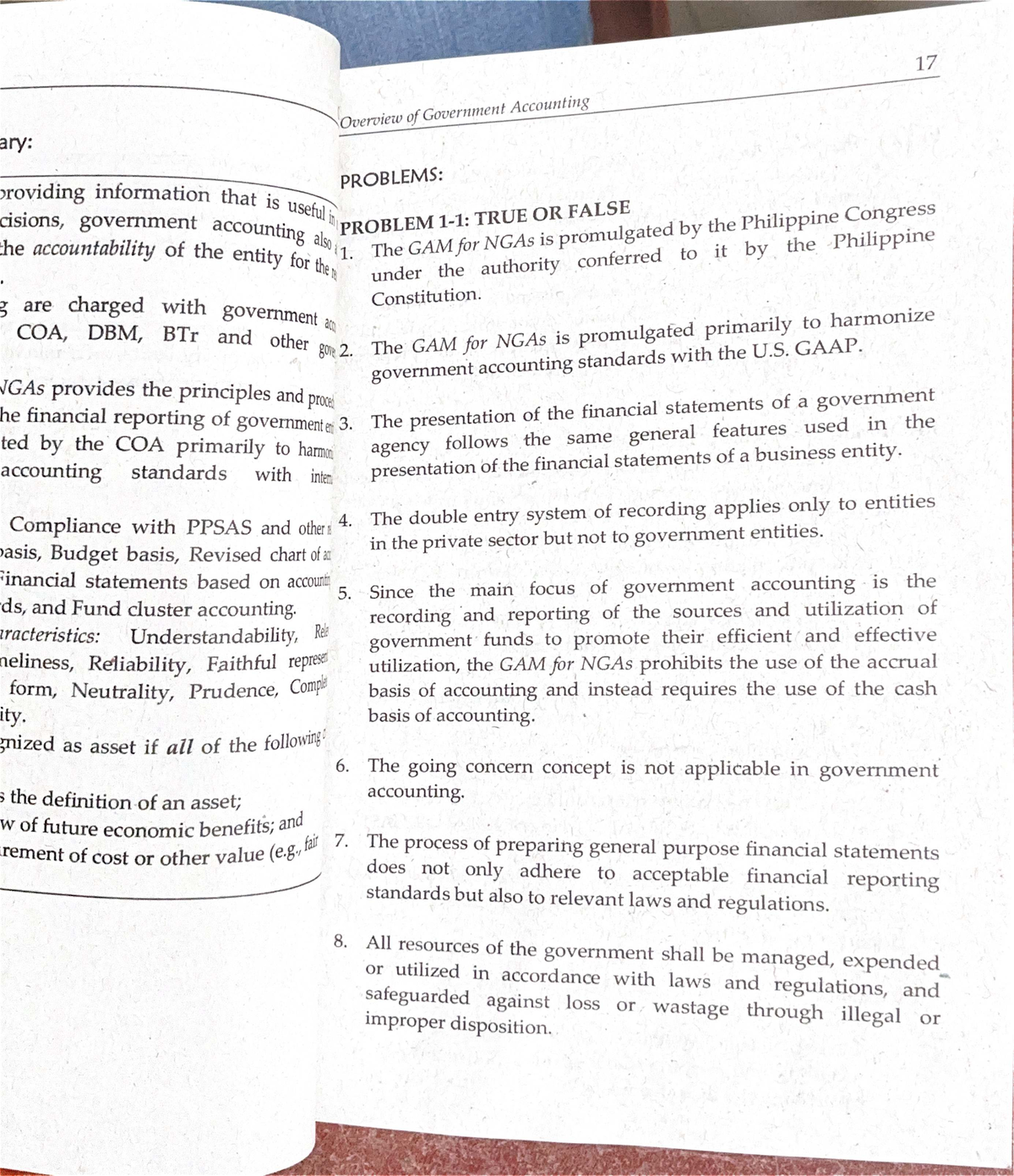 Government Accounting Overview: Key Concepts and Issues (GAM for NGAs ...