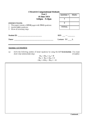 [Solved] How to perform LU Factorization by Doolitles Method ...