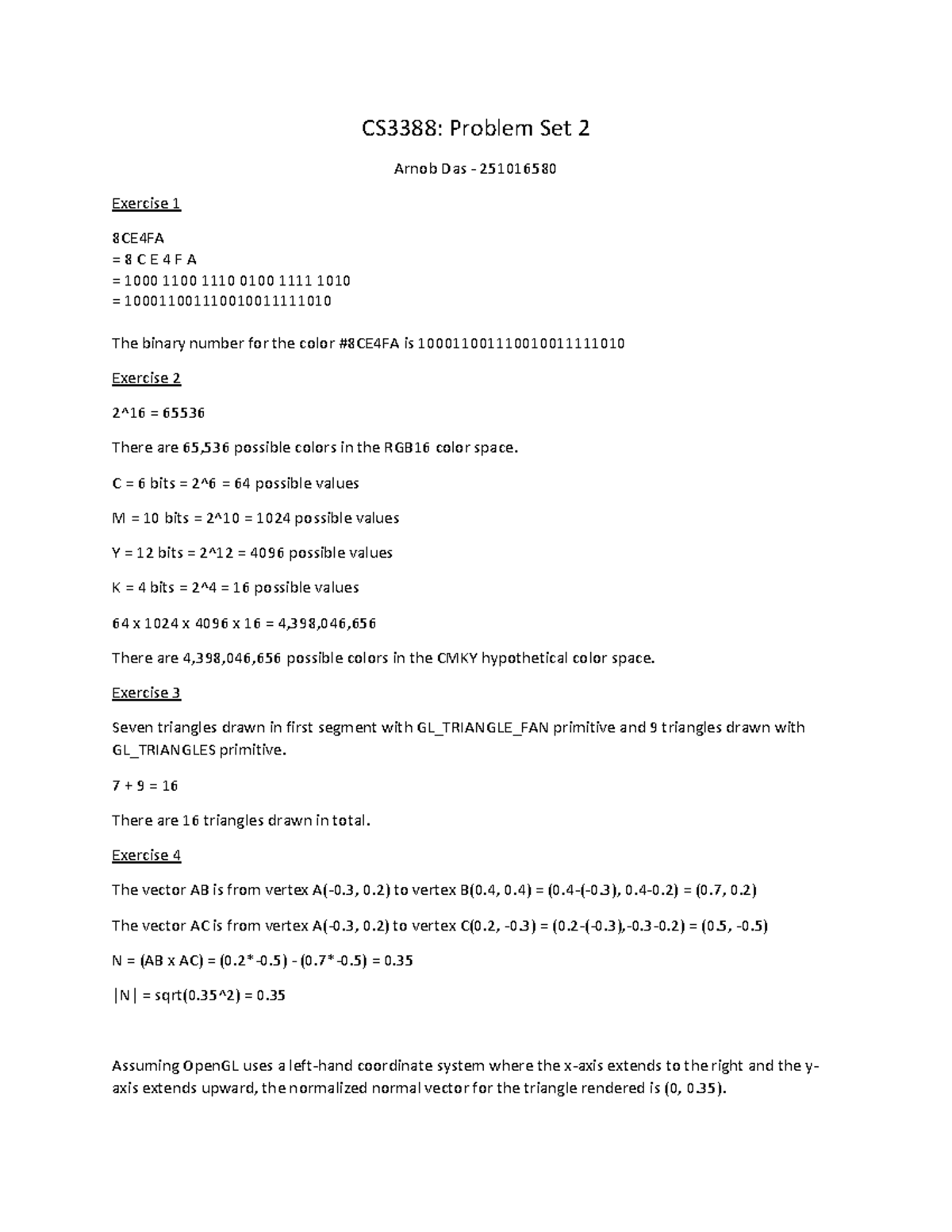 Problem Set 2 - C = 6 bits = 2^6 = 64 possible values M = 10 bits = 2 ...