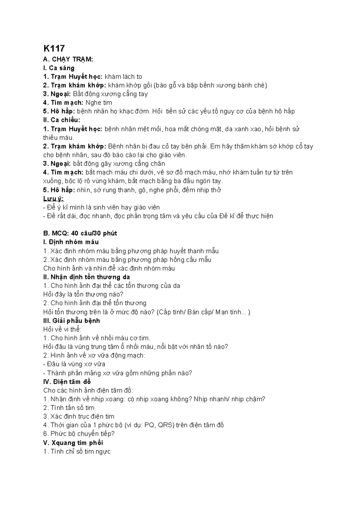 OSCE 1 - Test Review Guide for Medical Practitioners - Studocu
