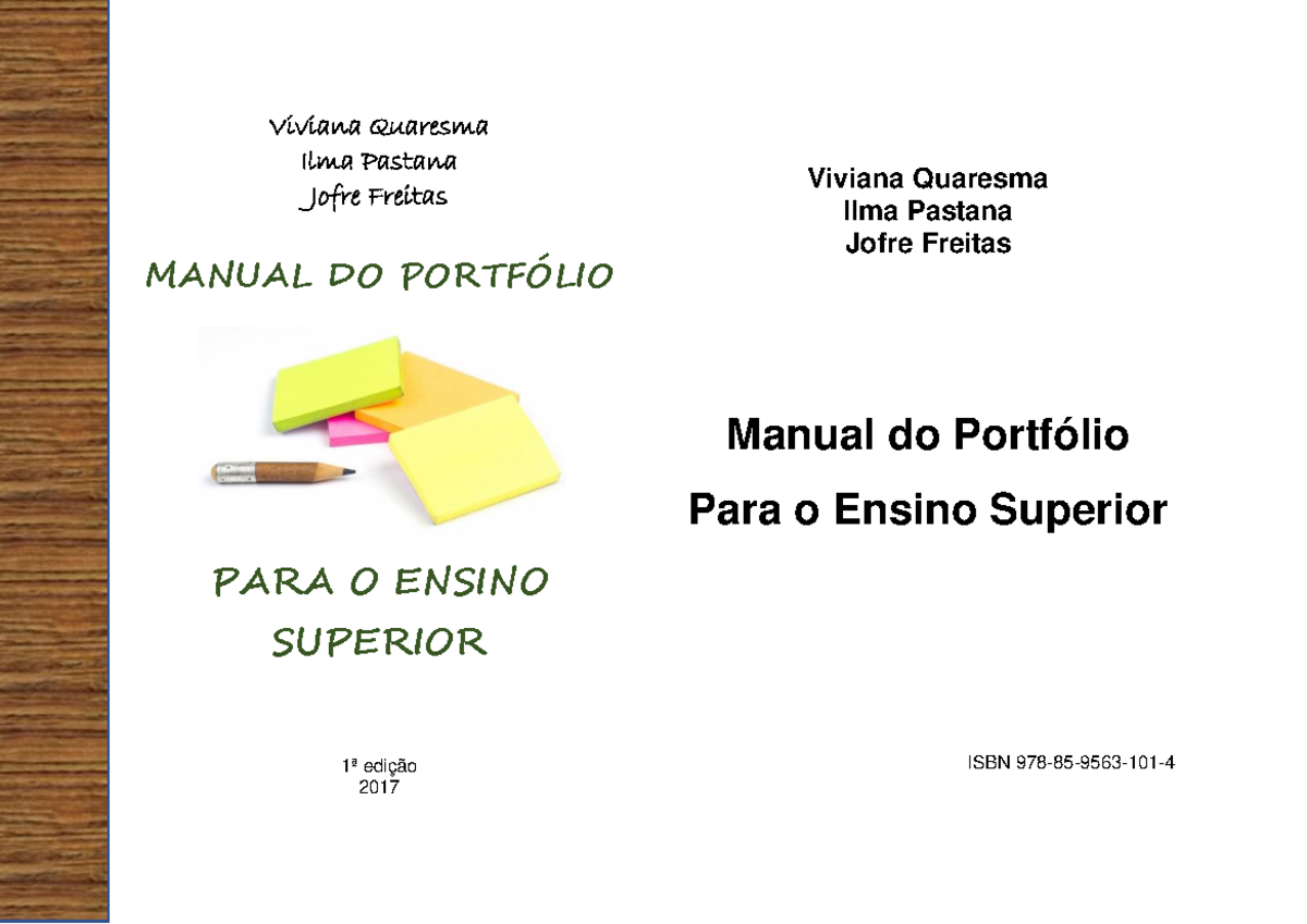 Manual do Portfólio para Pós-Graduação em Saúde - 1ª Edição 2017 - Studocu