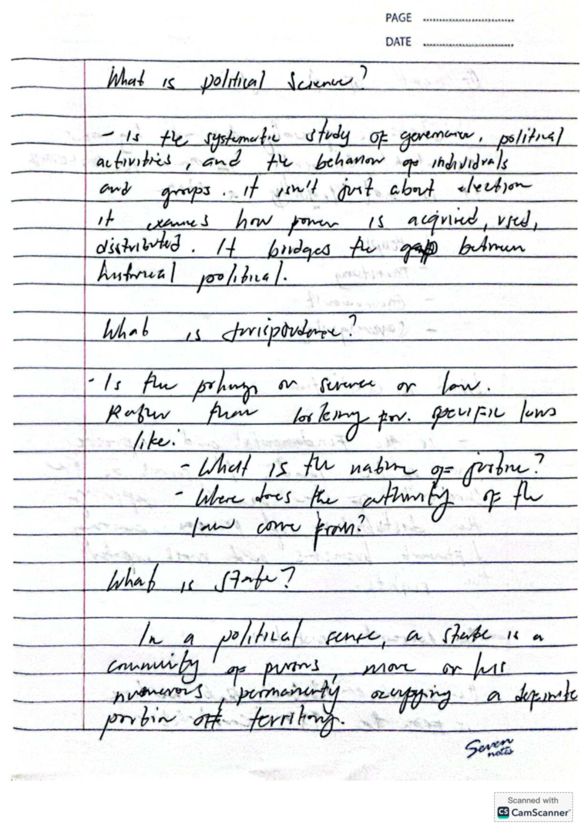 Political Science 101: Key Concepts and Definitions - Studocu