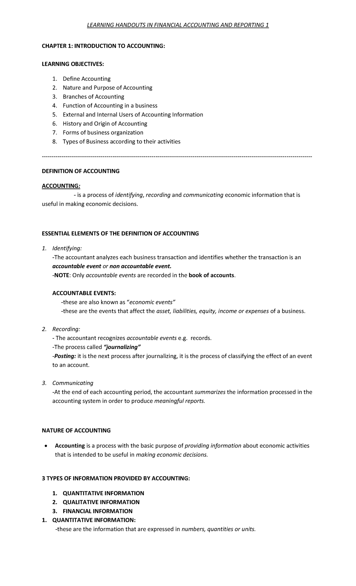 Finacc Handout - LEARNING HANDOUTS IN FINANCIAL ACCOUNTING AND ...
